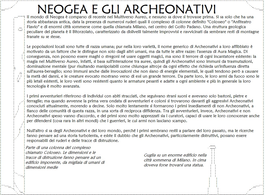 Neogea e gli Archeonativi