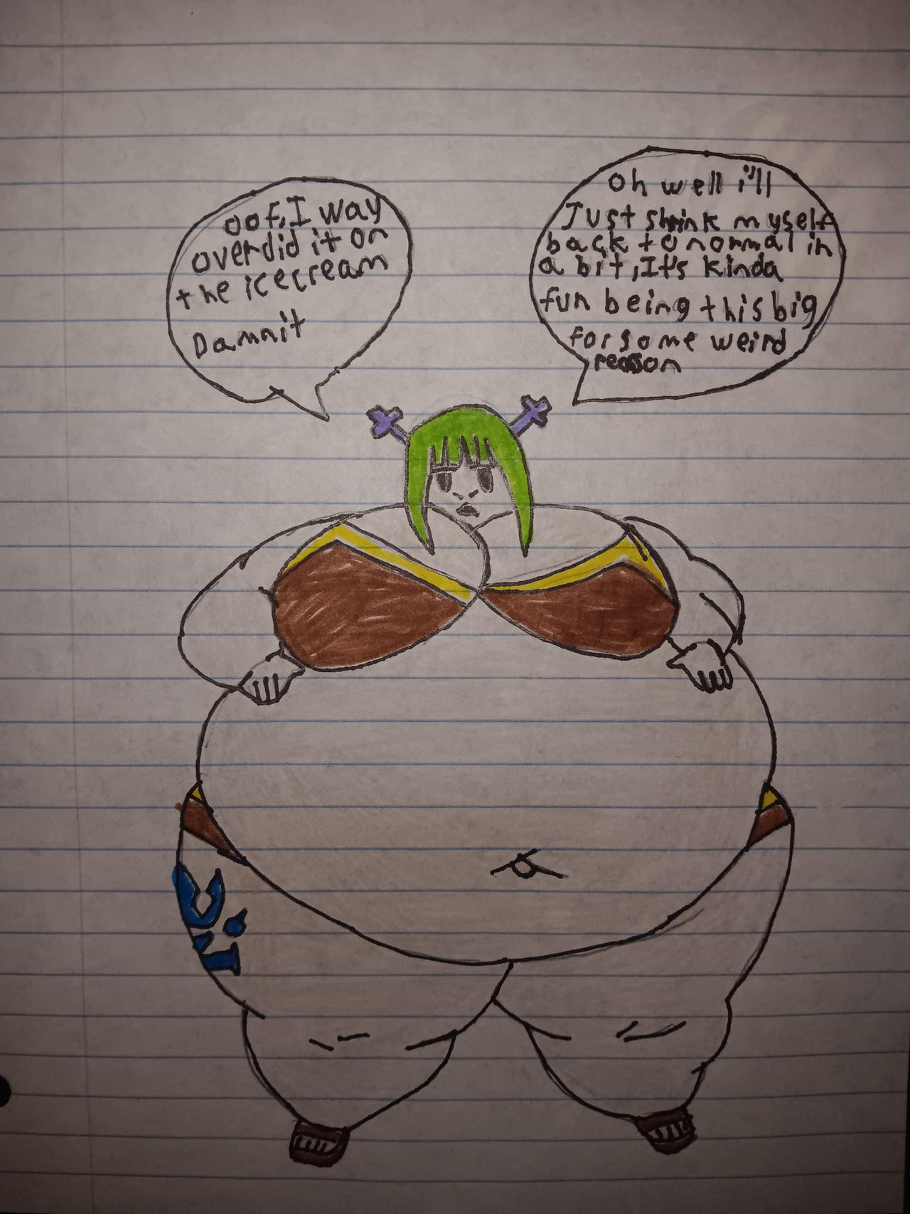 Brandish stuffed with ice cream