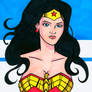 Wonder Woman Headshot Colored