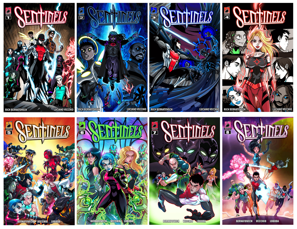 Sentinels Digital Covers Issues 1-8