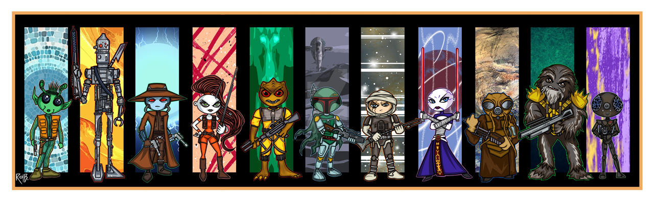 Toon Star Wars Bounty Hunters Grouping