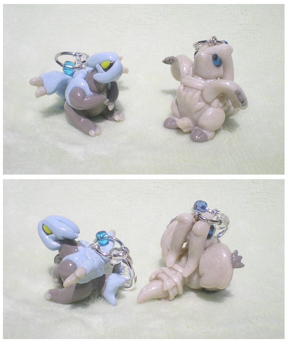 Kyurem and Reshiram charms