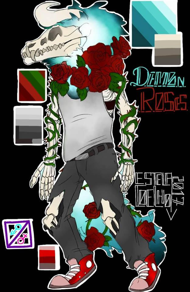 Demon Fox Roses Ref:Demon Roses by Purpllol on DeviantArt