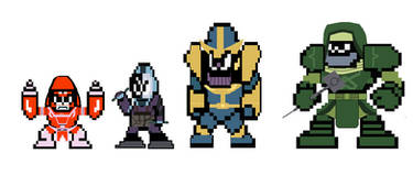 Guardians of the galaxy Villians (Megaman Style)