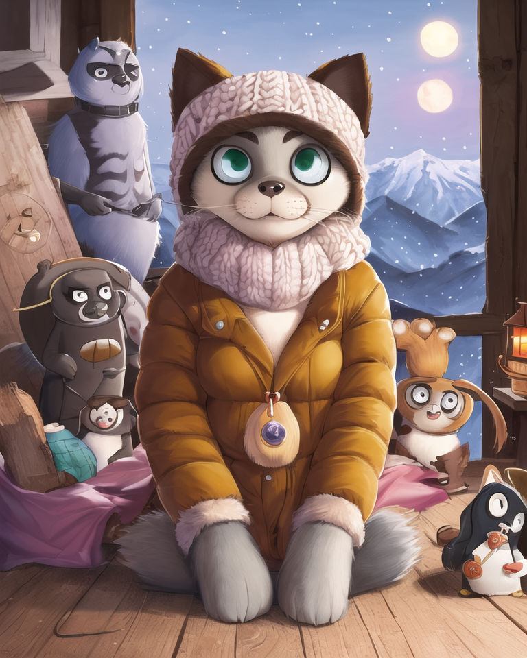 Drunk Drawing, cold winter warm fur by BeeChanArt on DeviantArt