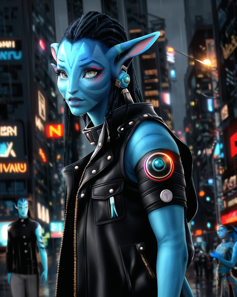 Avatar, Navi on the Earth, Cyberpunk by BeeChanArt on DeviantArt