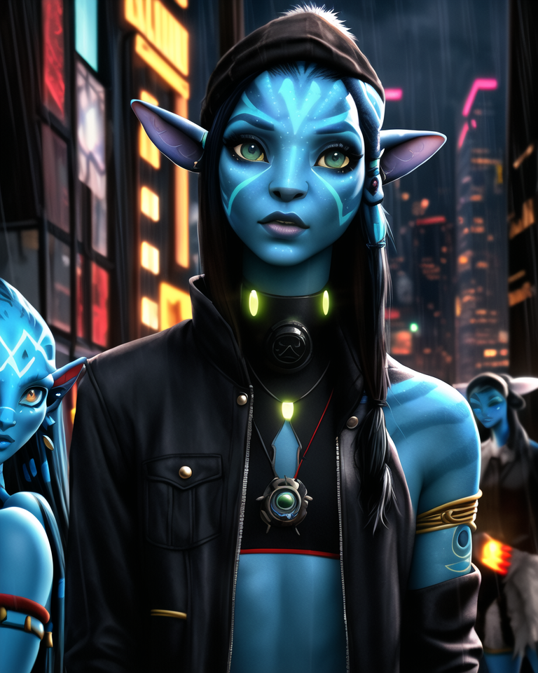Avatar, Navi on the Earth, Cyberpunk by BeeChanArt on DeviantArt