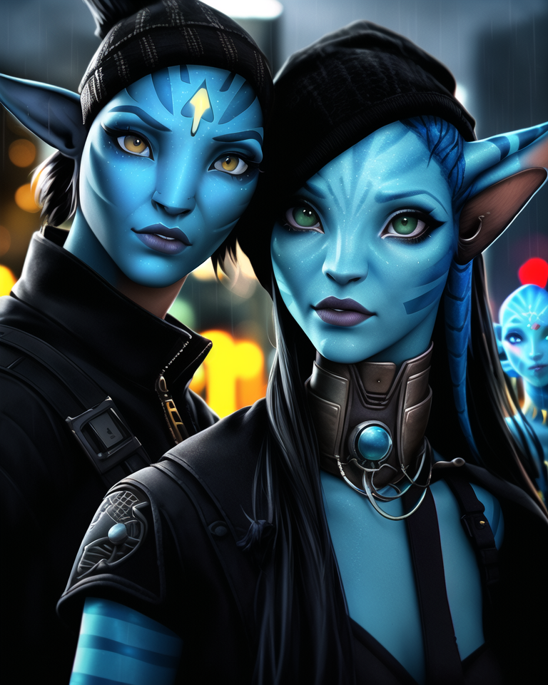 Avatar, Navi on the Earth, Cyberpunk by BeeChanArt on DeviantArt
