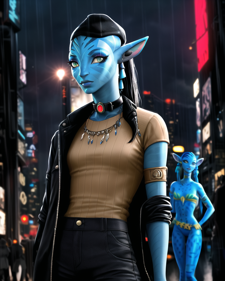 Avatar, Navi on the Earth, Cyberpunk by BeeChanArt on DeviantArt