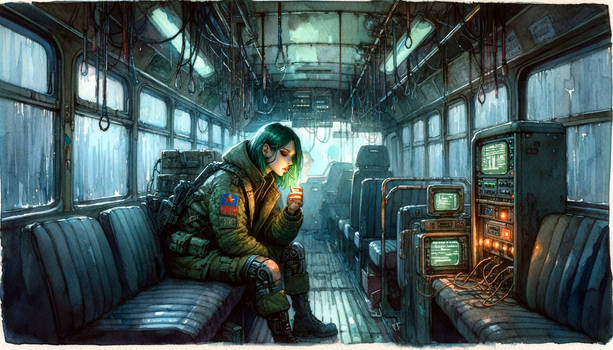 Solitude in Dystopia: A Cyberpunk Vision