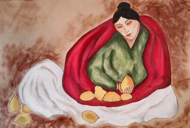 Woman with Pears