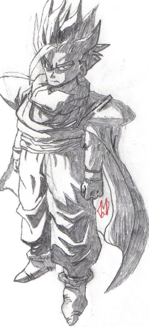 Gohan Writing Gohan by JDouglas9 on DeviantArt