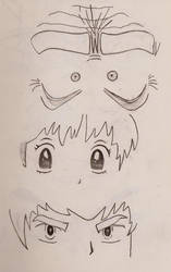 Manga eyes (Replication)