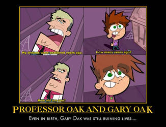 Professor Oak and Gary Oak