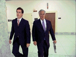 Steven Colbert goes for a walk