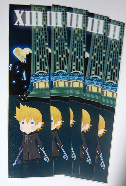 Kingdom hearts Roxas bookmark