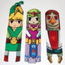 The Legend of Zelda Link Zelda and Medli Bookmarks
