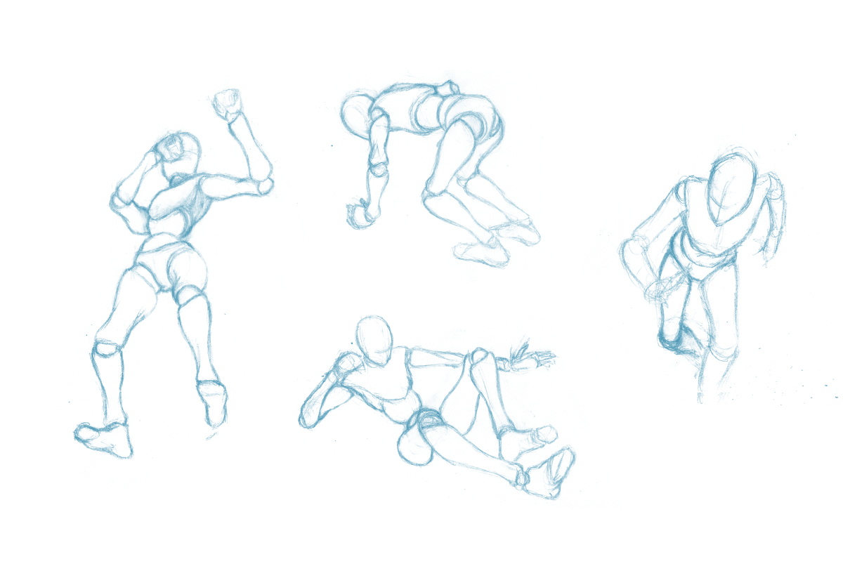 Pose Studies 2 - References from Mixamo