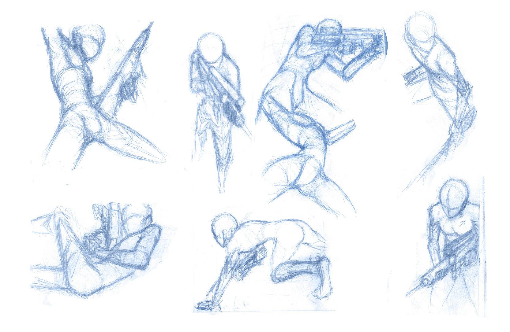 Random Poses Random poses 21 (guns) by Vibrantes on DeviantArt