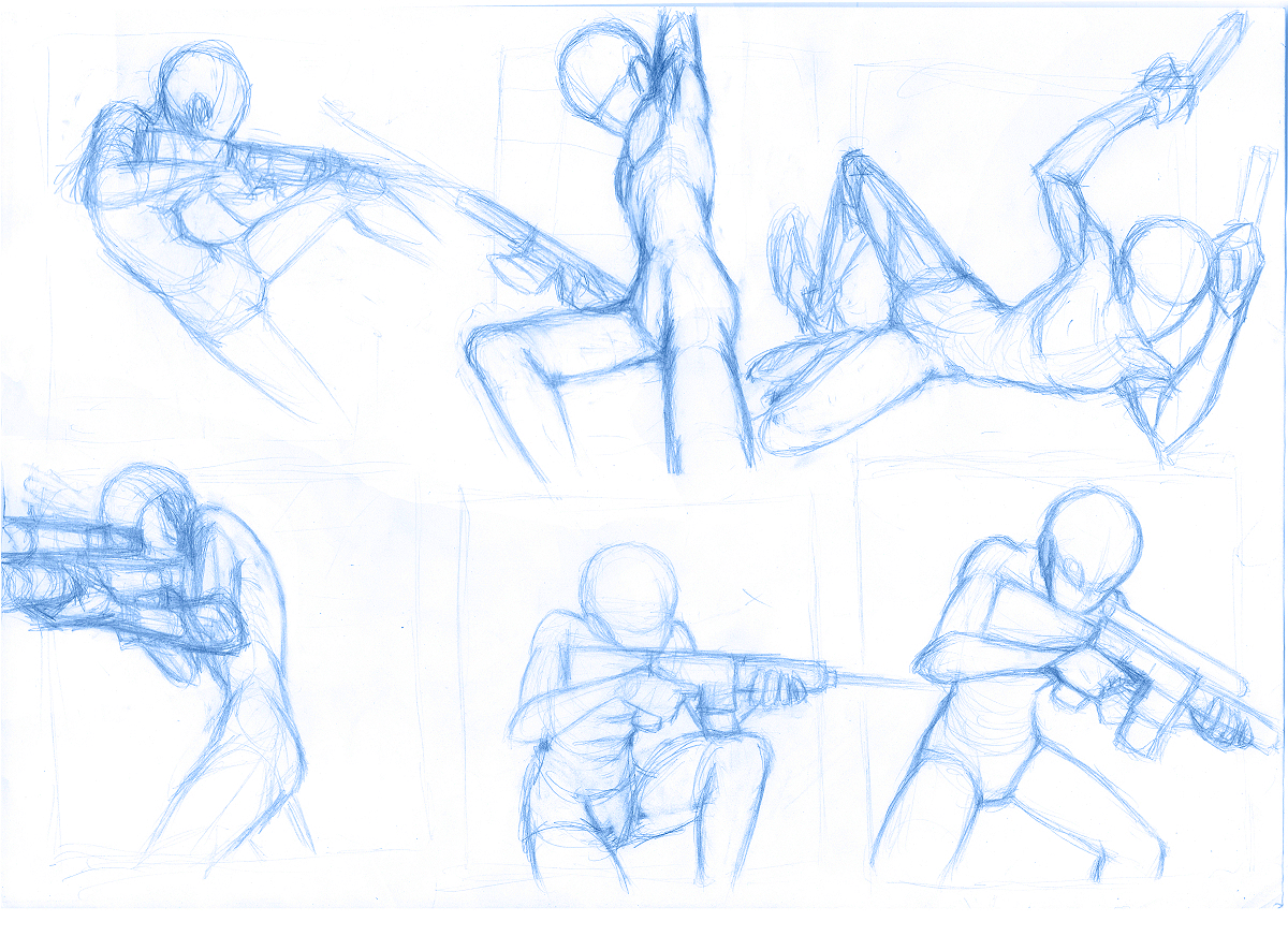 Pose Studies 12 (guns)