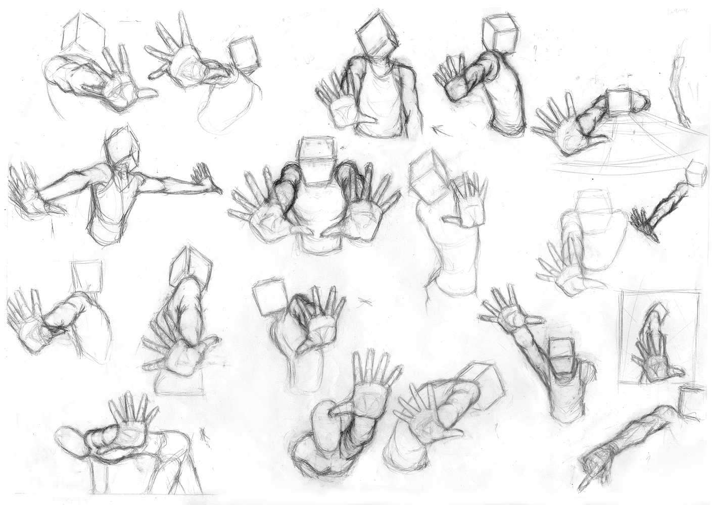 Pose Studies 25 (Foreshortening studies 1)