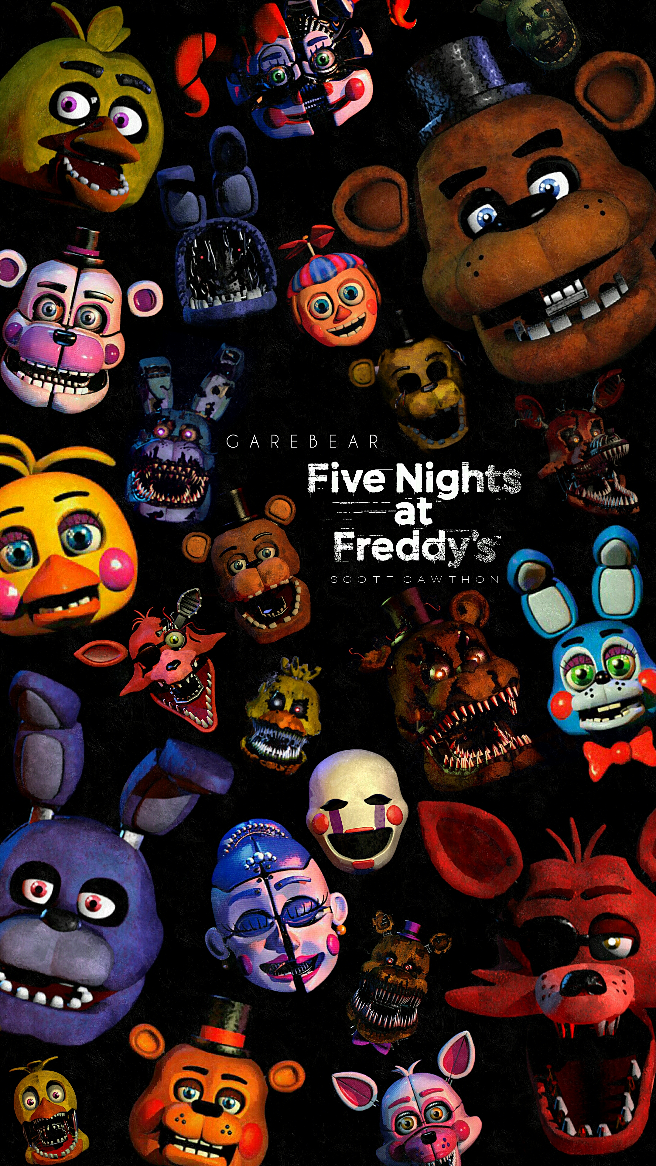 Five nights at freddys 1-5 by GareBearArt1 on DeviantArt