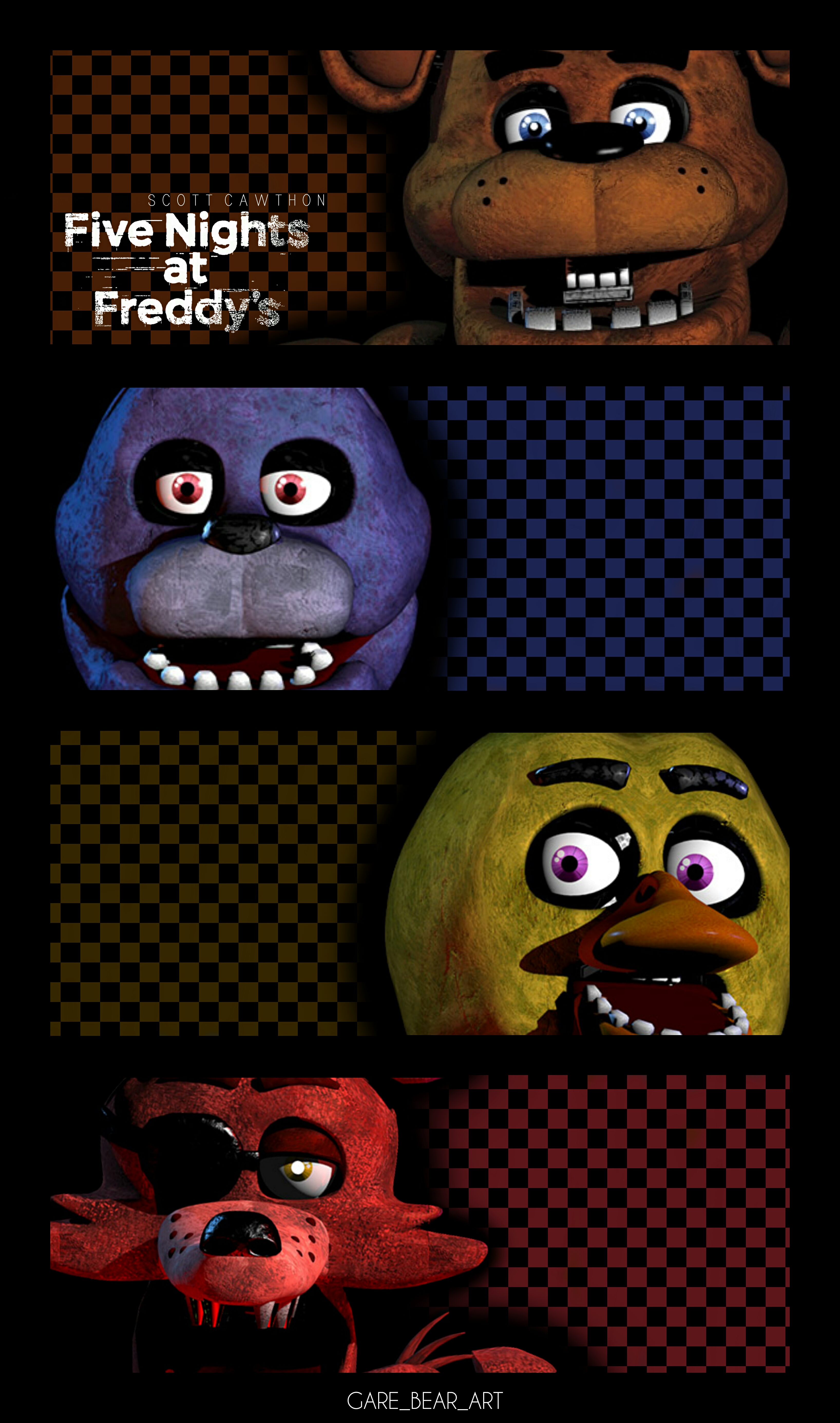 Five Nights At Freddy's Characters by GareBearArt1 on DeviantArt