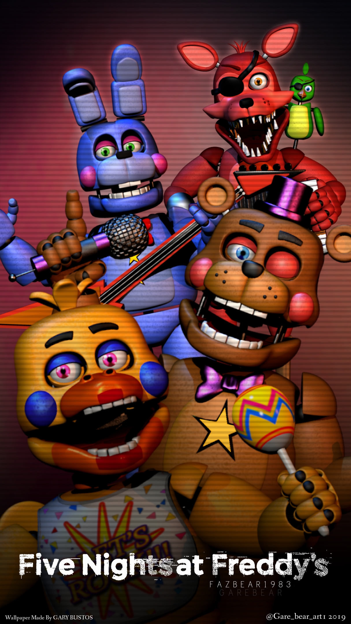 Five Nights At Freddy's Characters by GareBearArt1 on DeviantArt