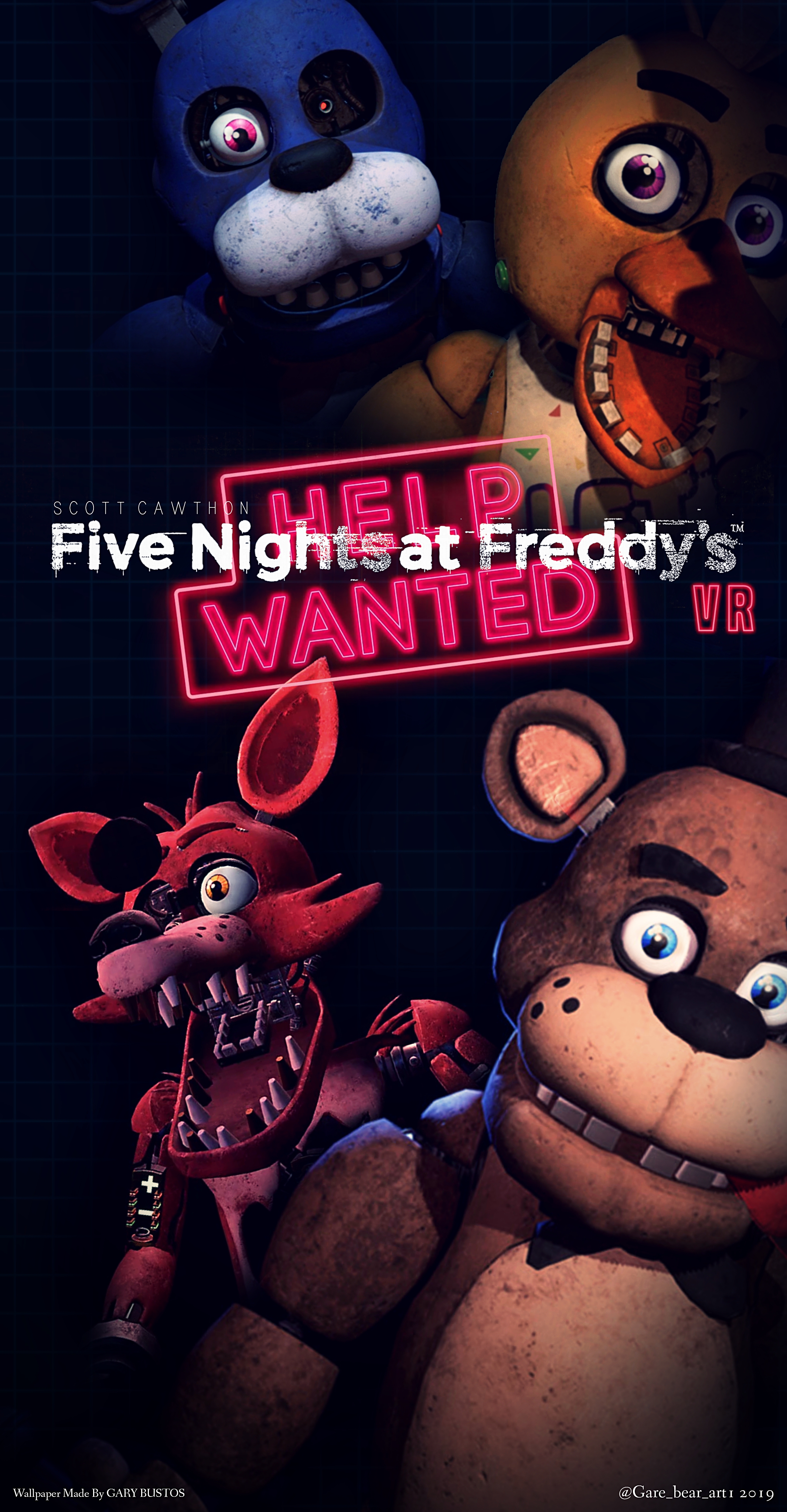 gare_bear_art: Revealing Five Nights At Freddy's VR Help Wanted  picture😁🐻. Soon it will be a wallpape…