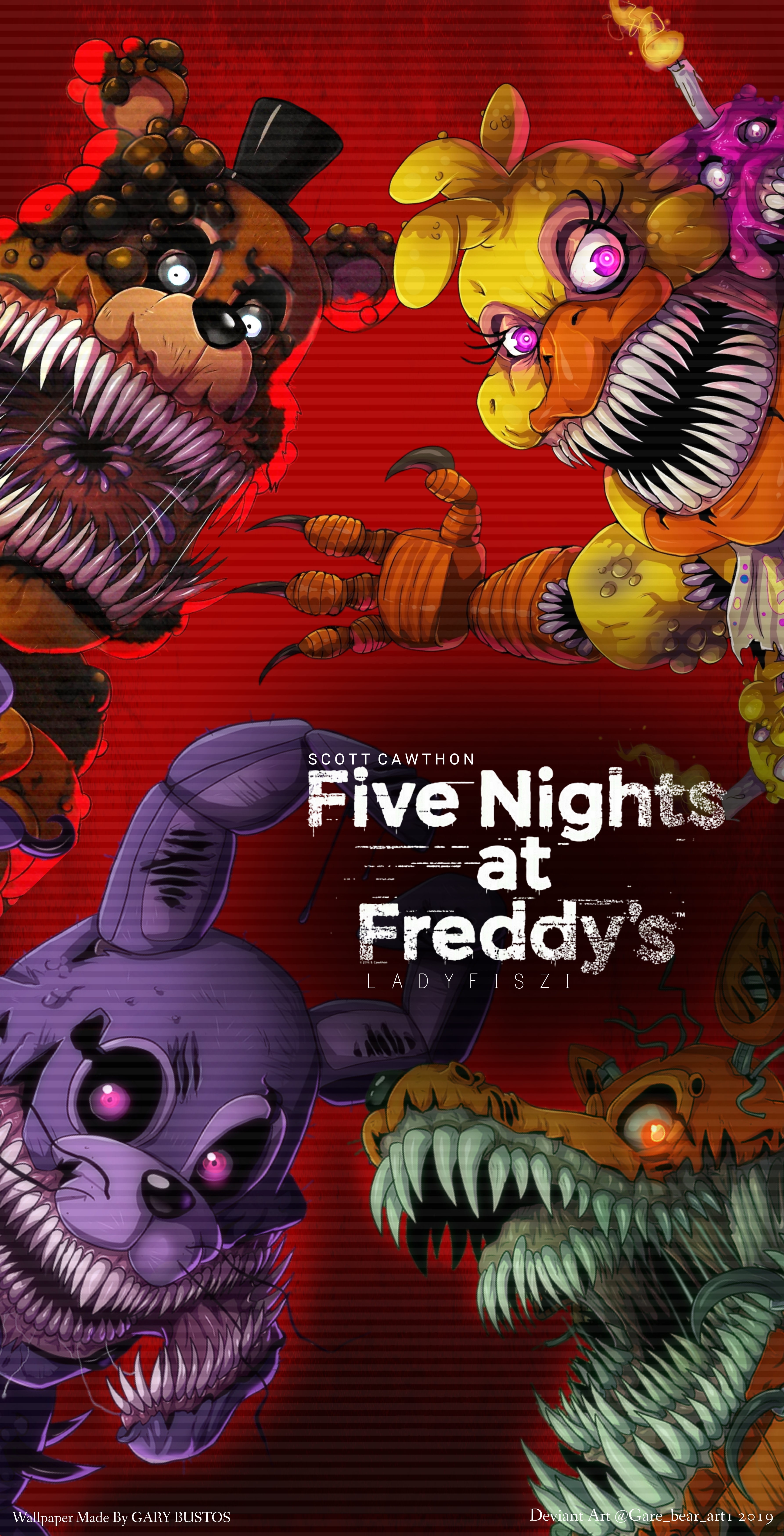 Five Nights At Freddy's Characters by GareBearArt1 on DeviantArt