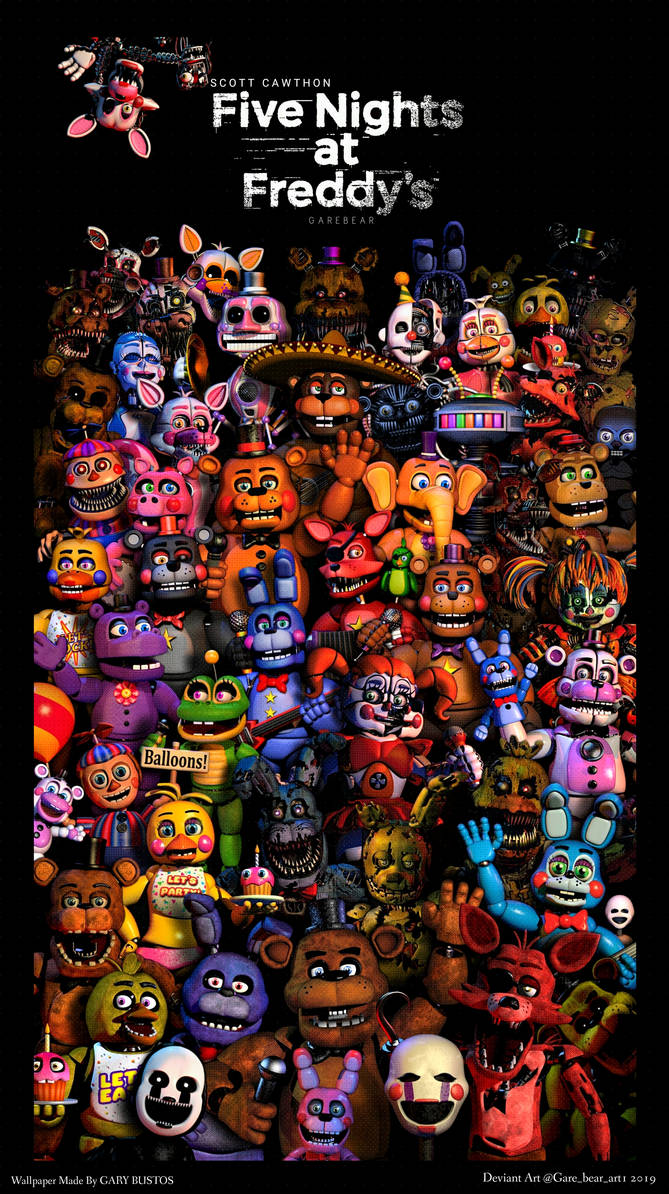 Fnaf Characters By GareBearArt1 On DeviantArt fnaf-characters-by-garebearart1-on-deviantart