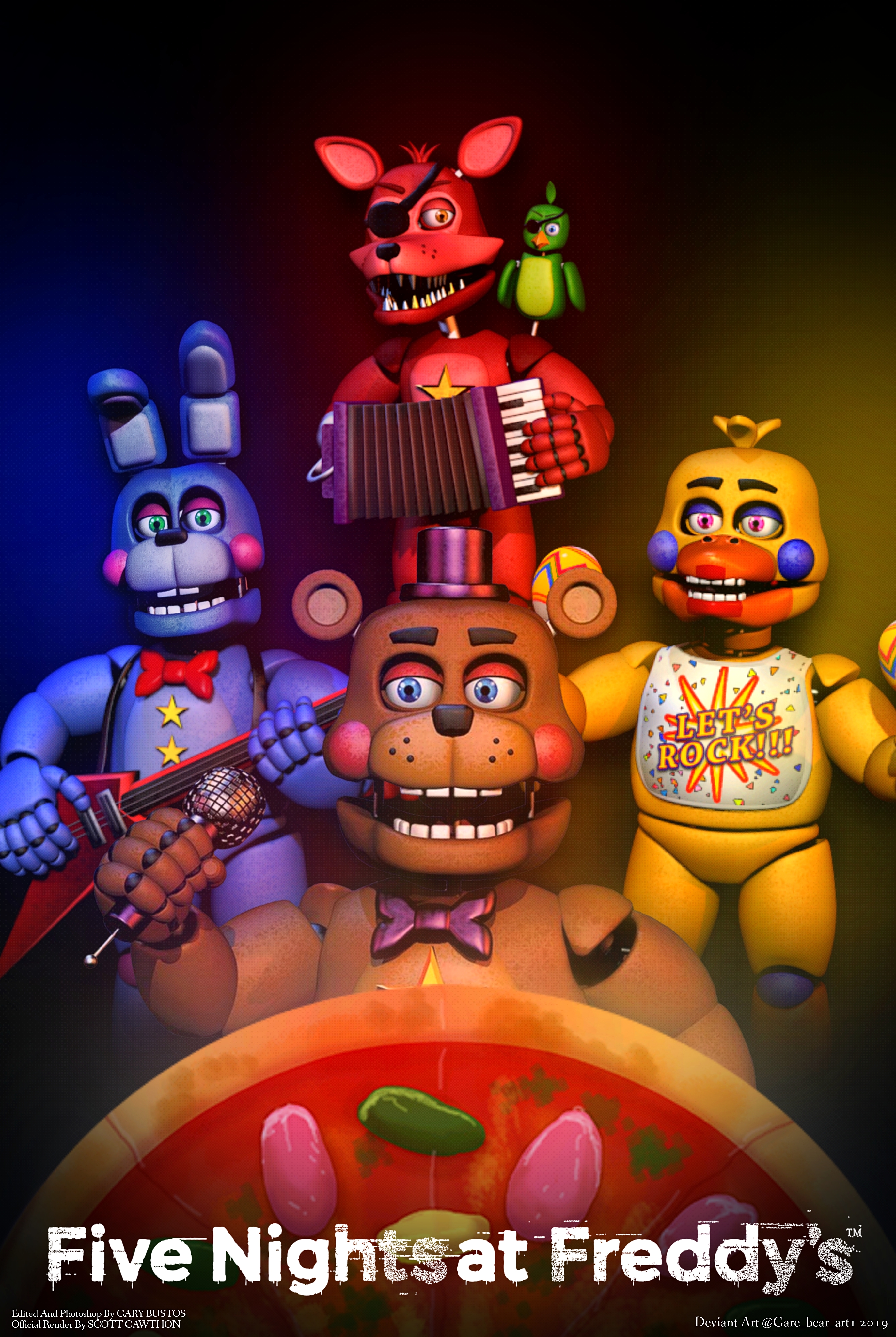 Five nights at freddys 1-5 by GareBearArt1 on DeviantArt