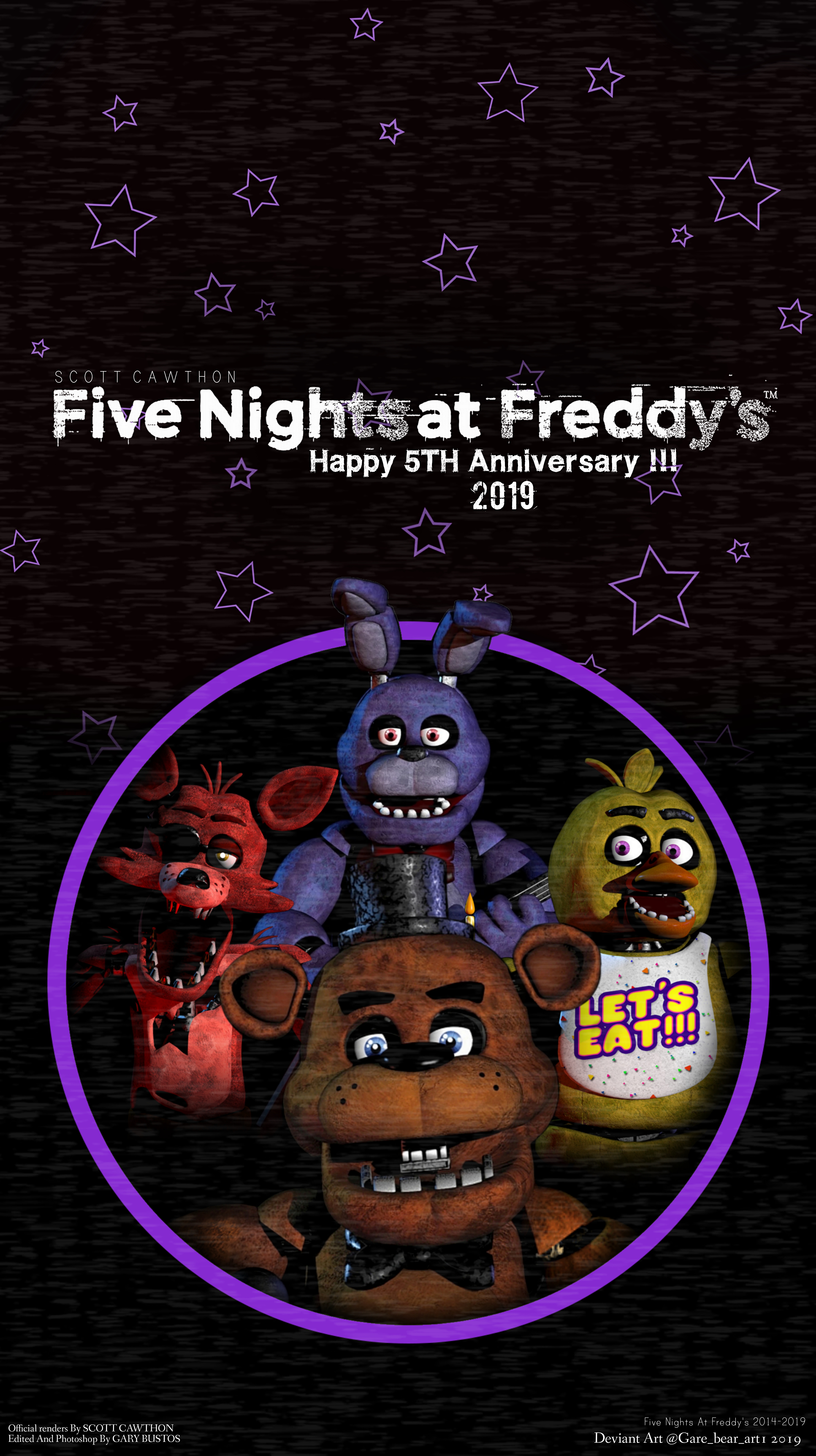 Five Nights At Freddy's Characters by GareBearArt1 on DeviantArt