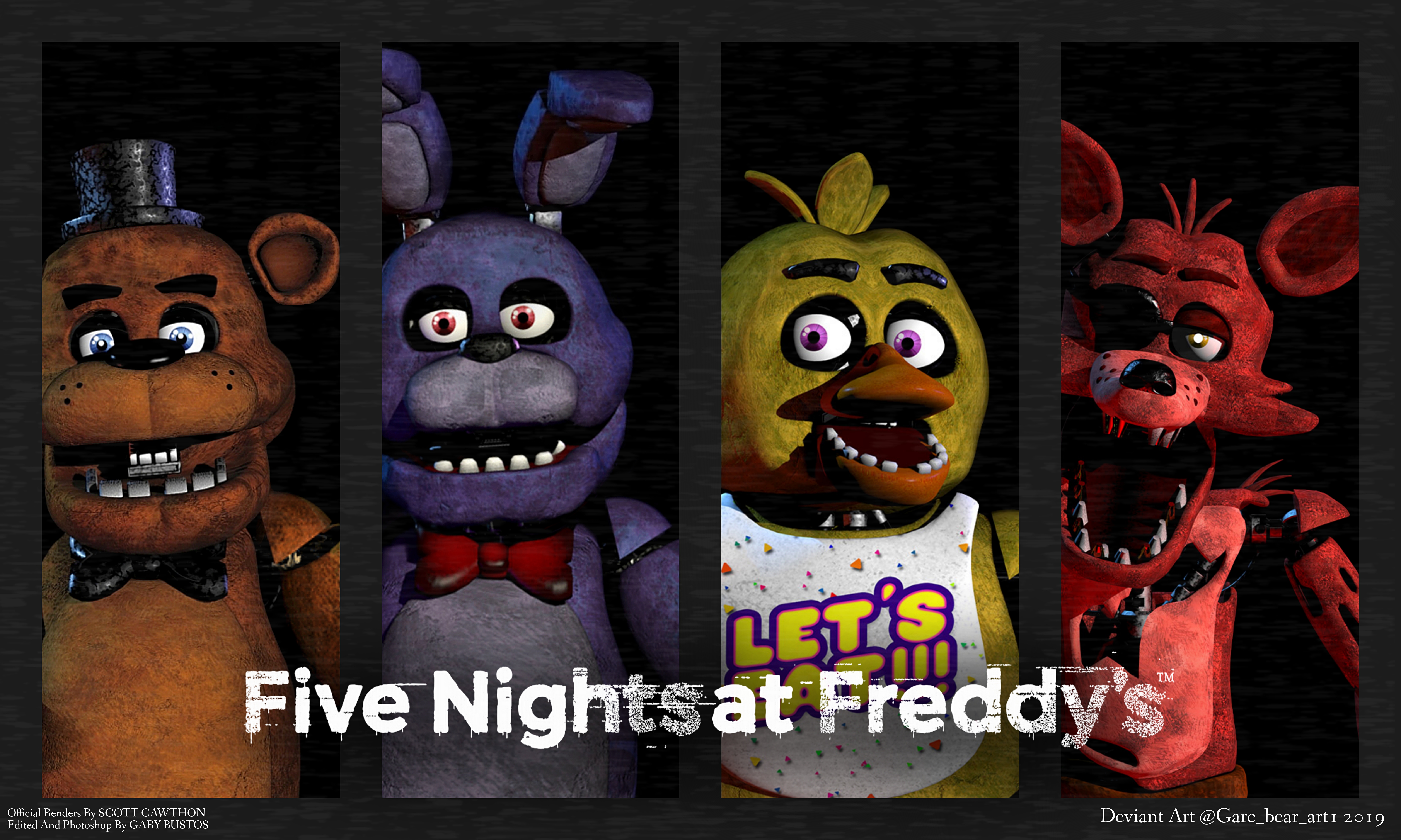 Five Nights At Freddy's Characters by GareBearArt1 on DeviantArt