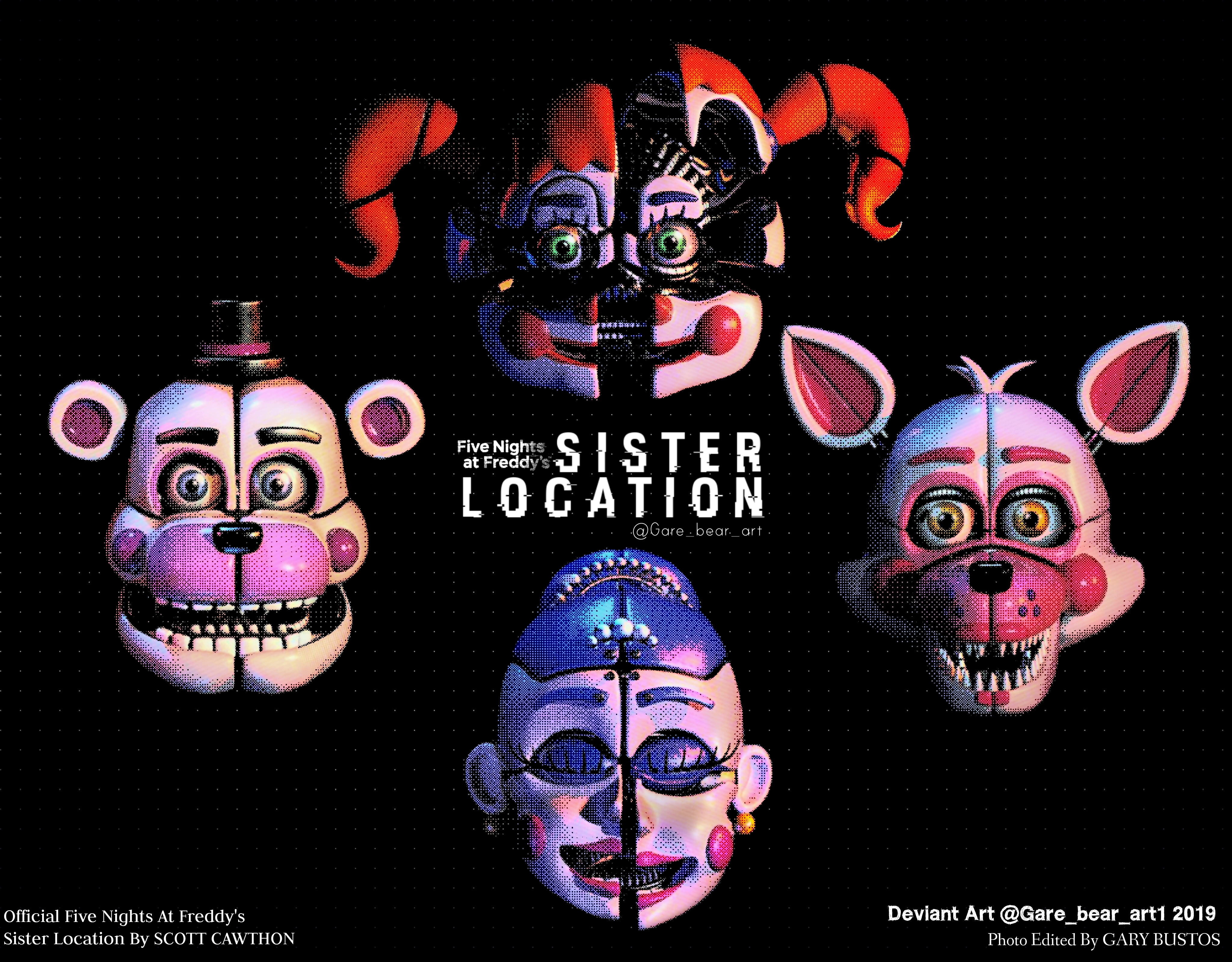 Five Nights at Freddy's: Sister Location All Animatronics