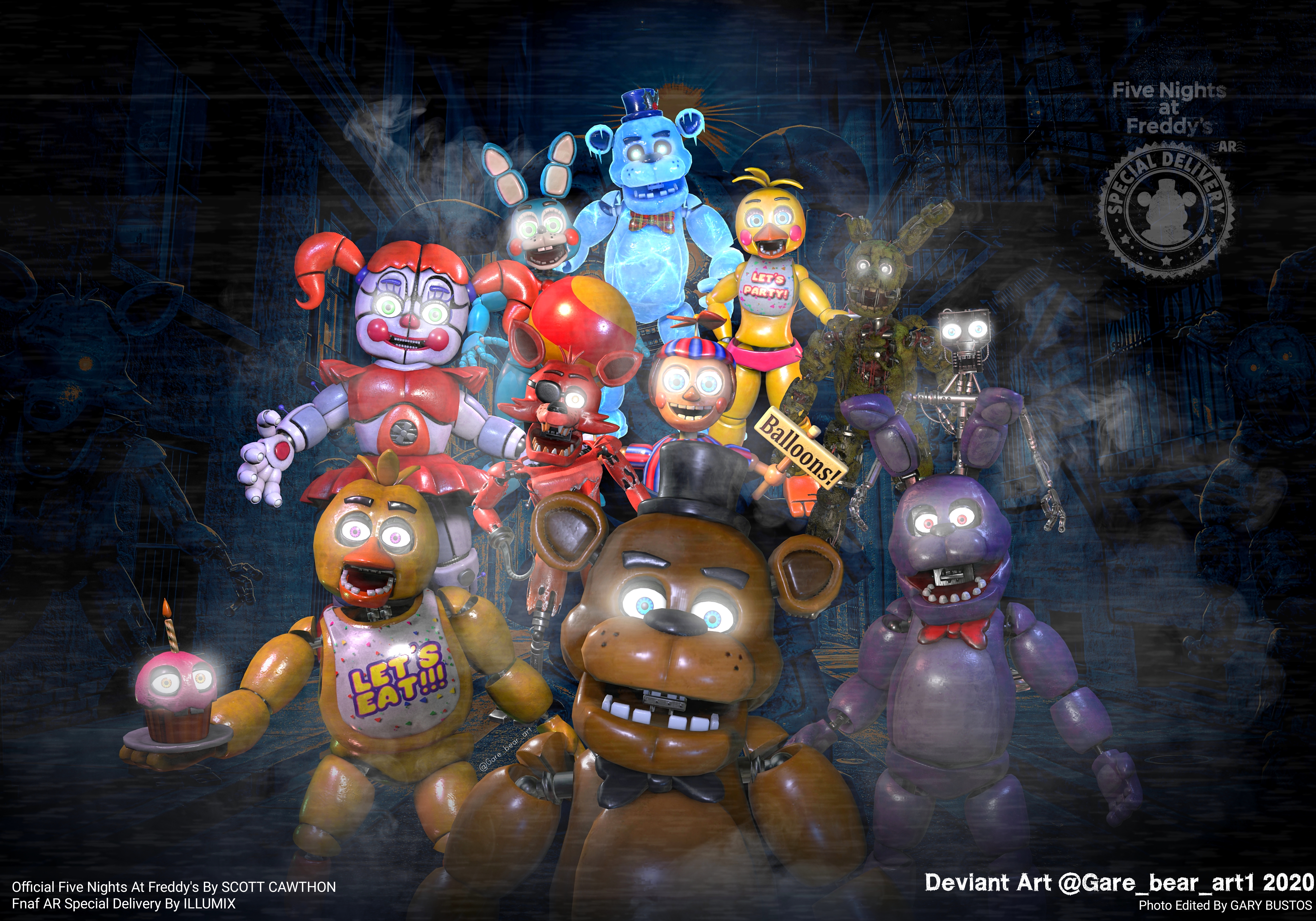 FNAF AR: Special Delivery Model Pack Part 1 by MLSpenceMakesArt on  DeviantArt