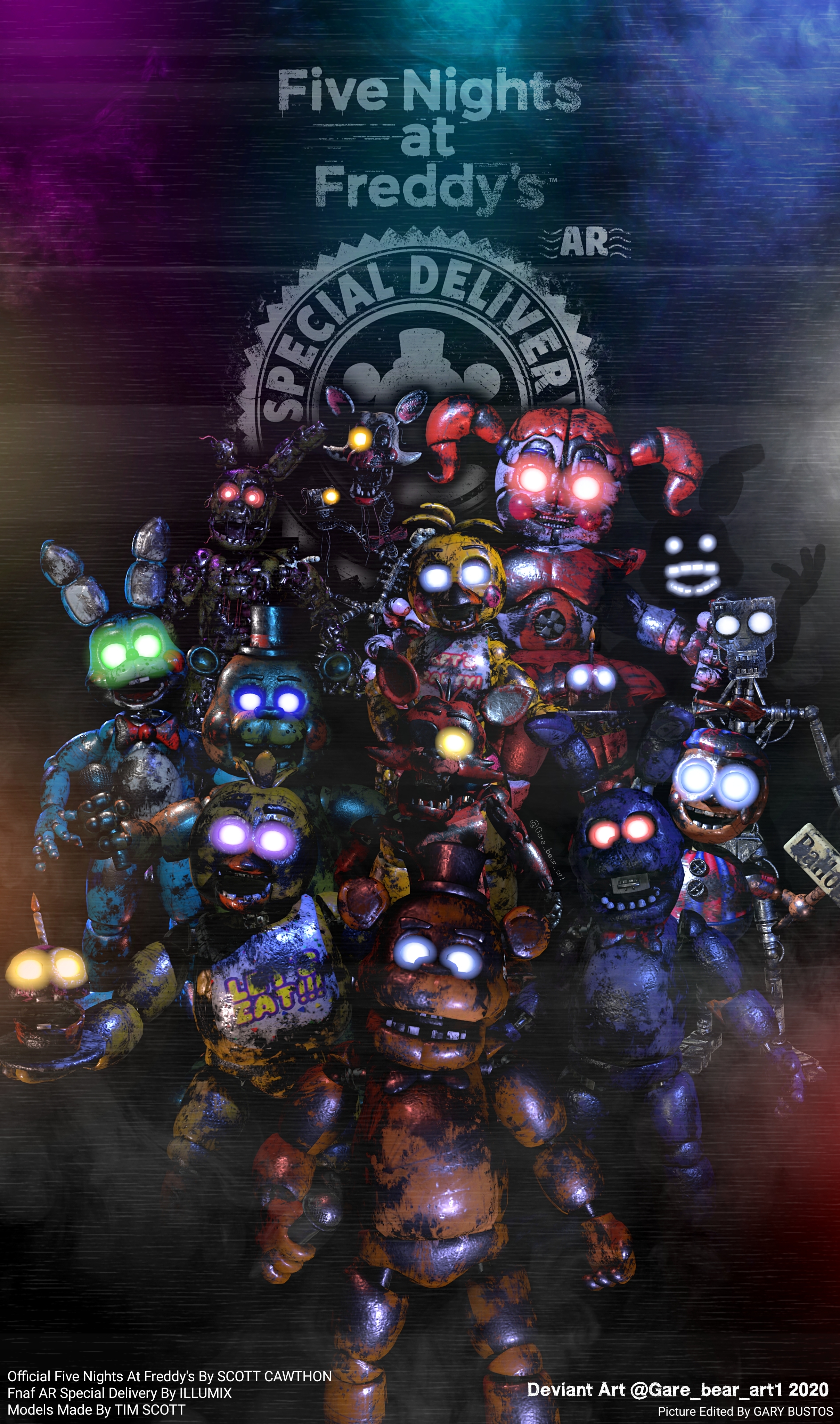 Five Nights At Freddy's Characters by GareBearArt1 on DeviantArt