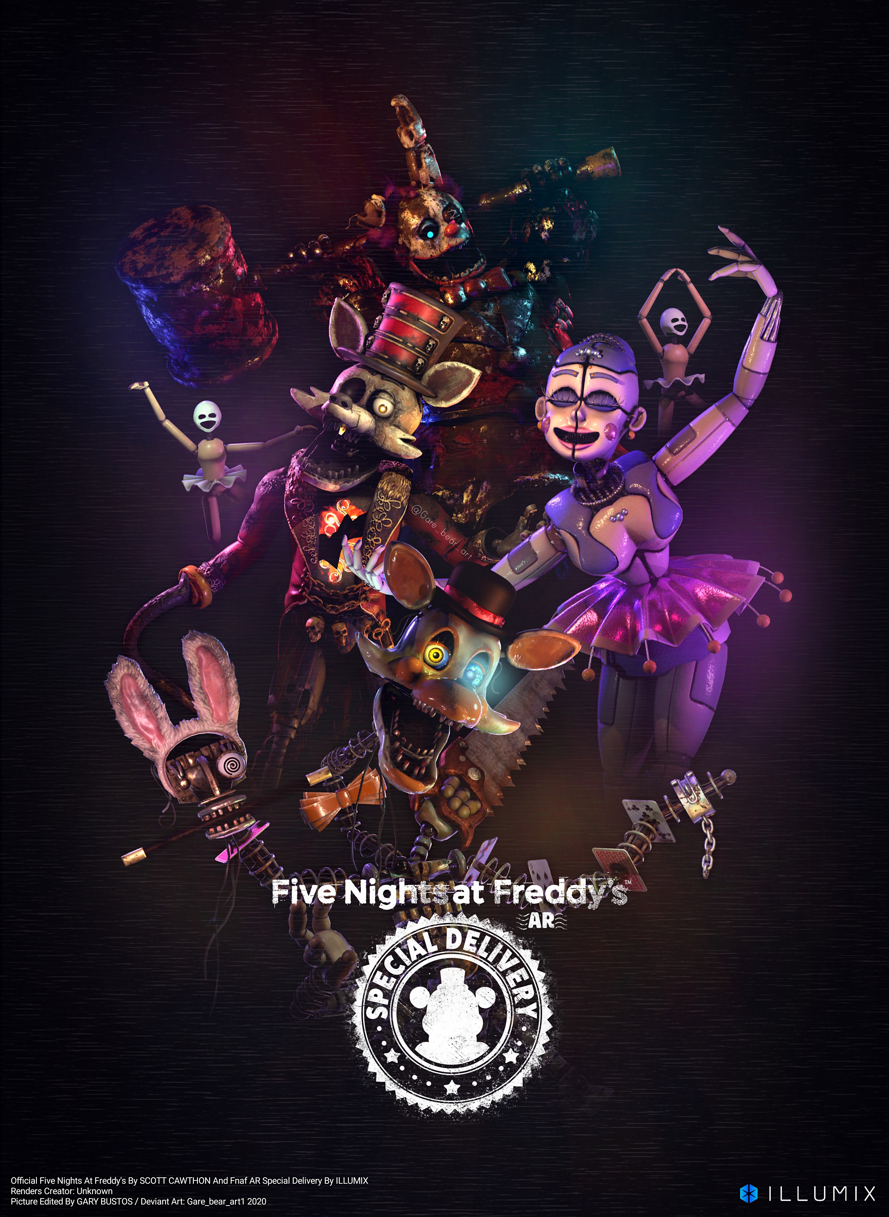 Five Nights At Freddy's Characters by GareBearArt1 on DeviantArt