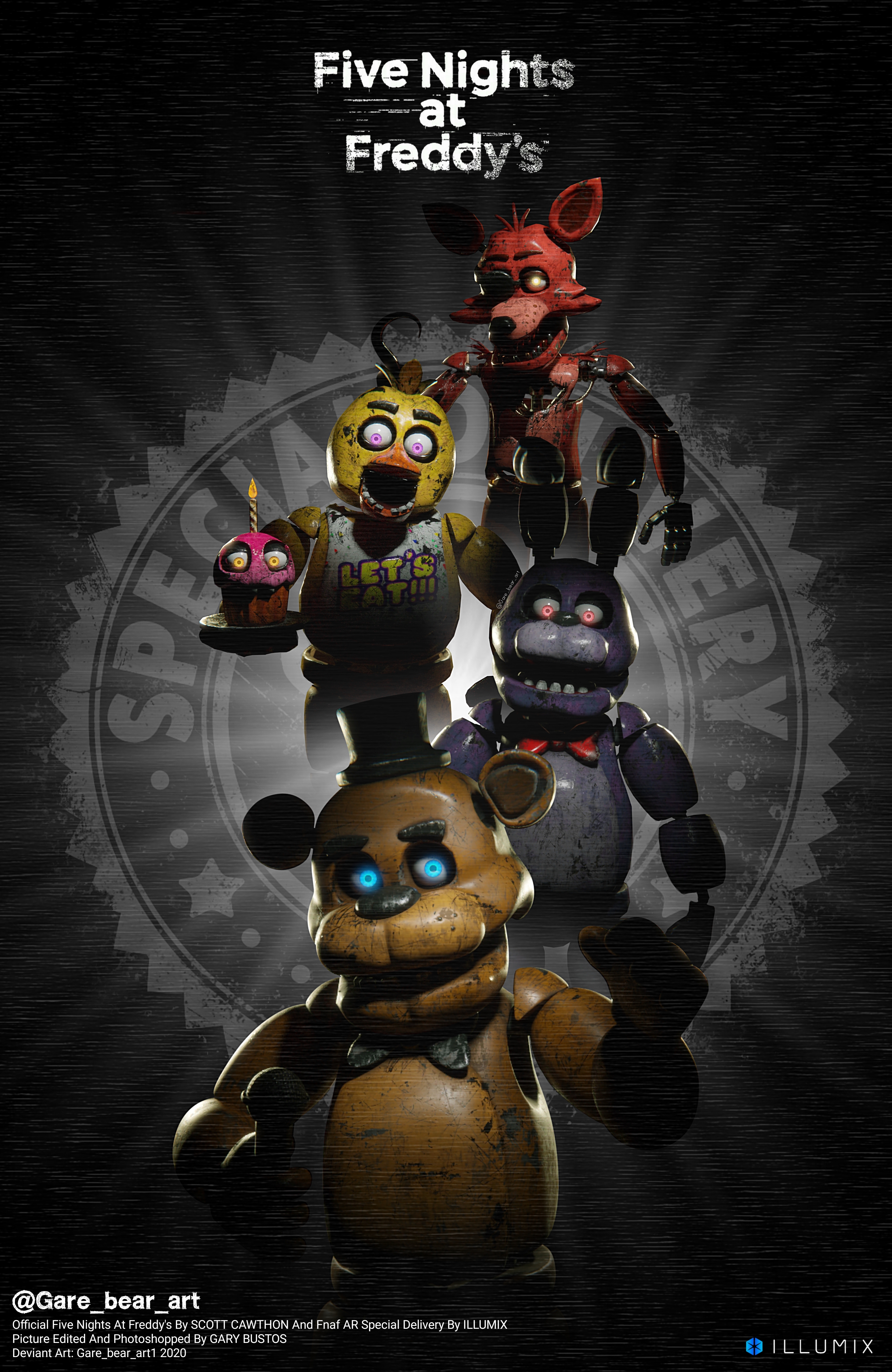 Five Nights At Freddy's Characters by GareBearArt1 on DeviantArt