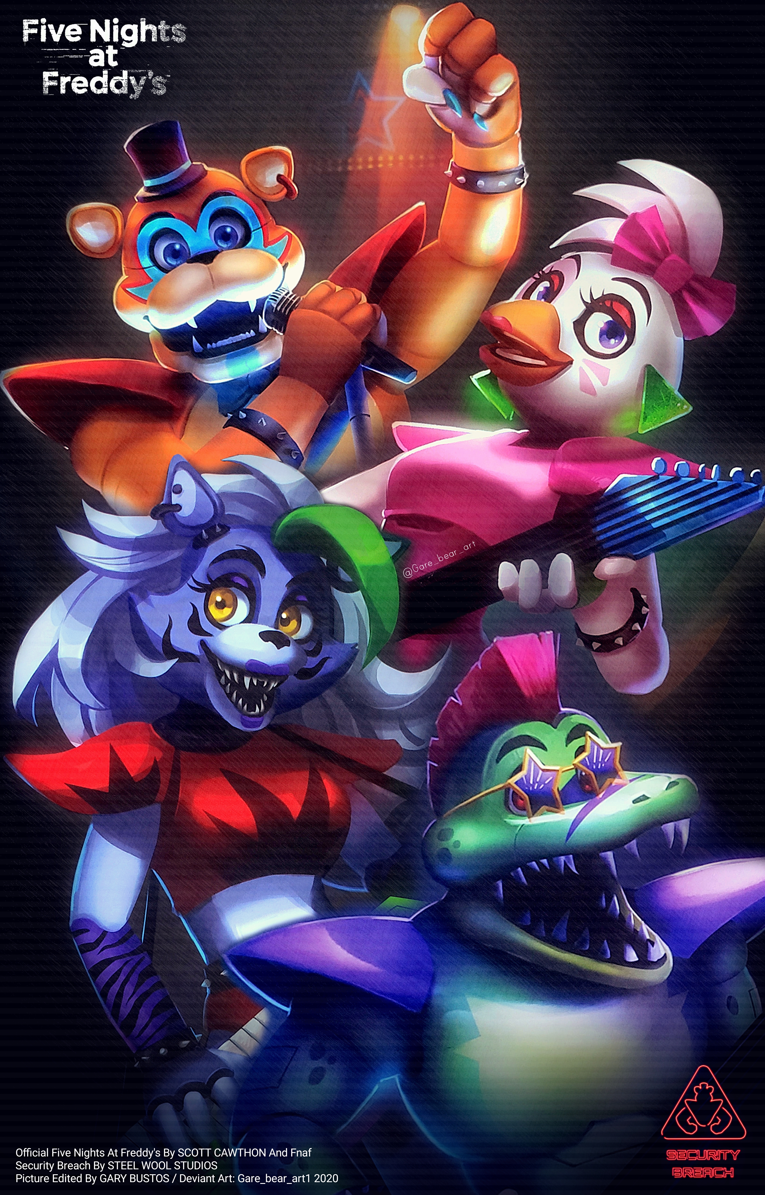 Five Nights At Freddy's Characters by GareBearArt1 on DeviantArt