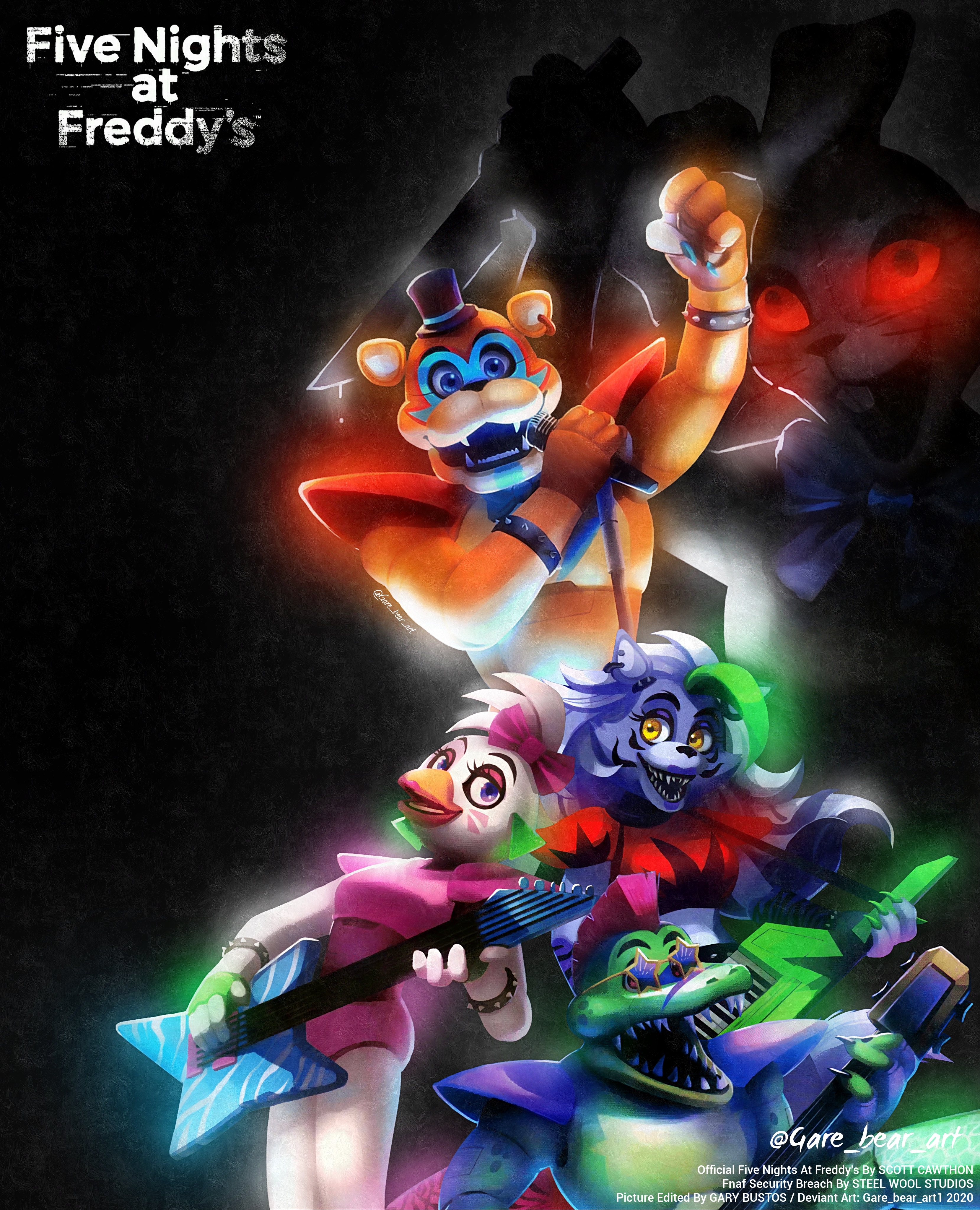 Five Nights At Freddy's Characters by GareBearArt1 on DeviantArt