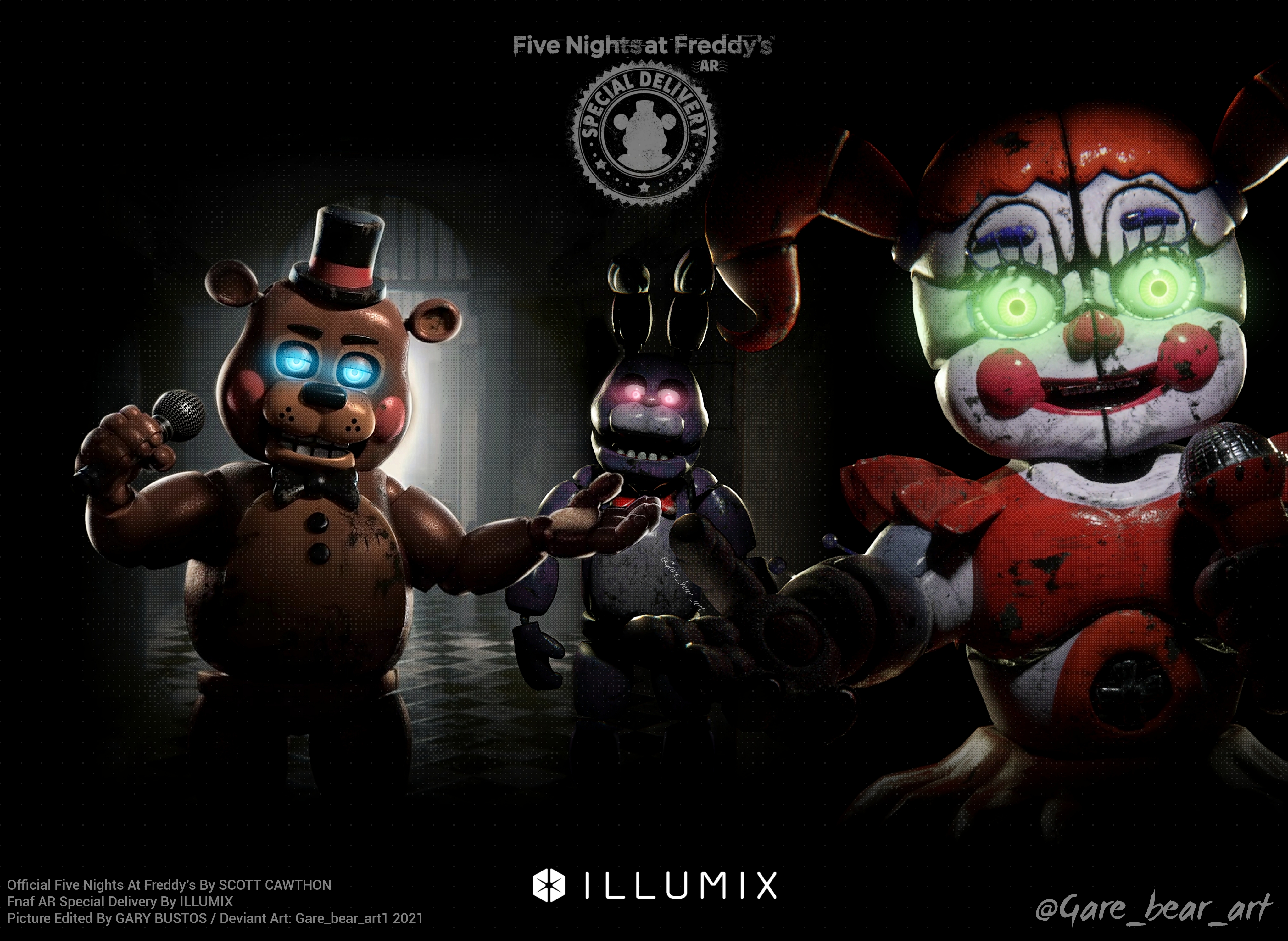 Five Nights At Freddy's Characters by GareBearArt1 on DeviantArt