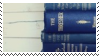 blue books aesthetic stamp by hematology