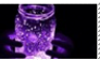 glowing purple jar aesthetic stamp