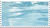 blue water aesthetic stamp