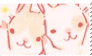 pink bunnies aesthetic stamp