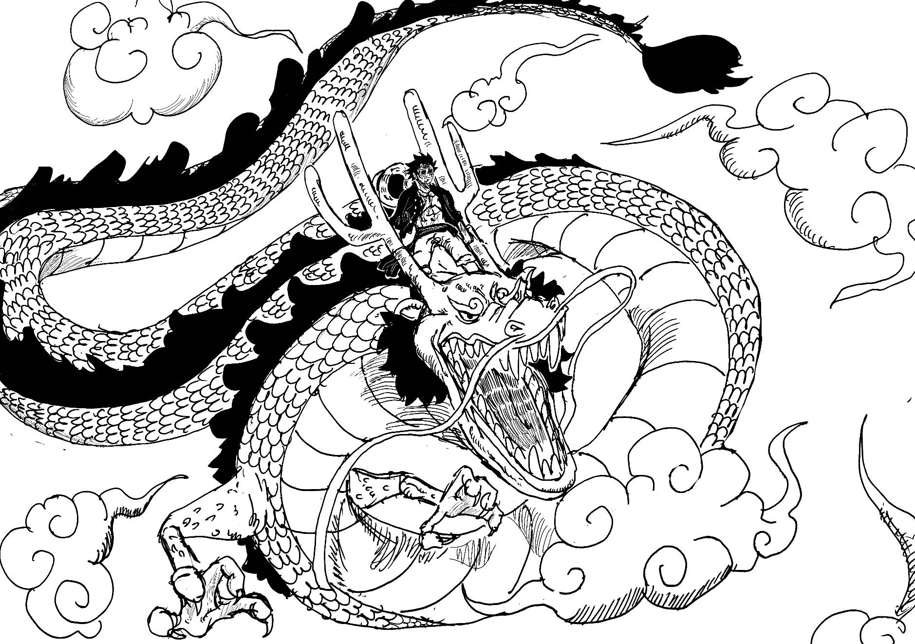 One Piece 1023 - Dragon Momonosuke by caiquenadal on DeviantArt