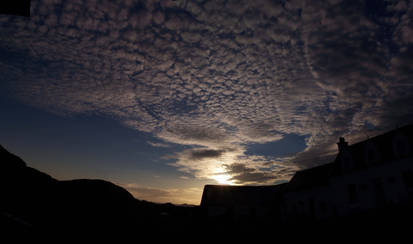 Iona sunset panorama