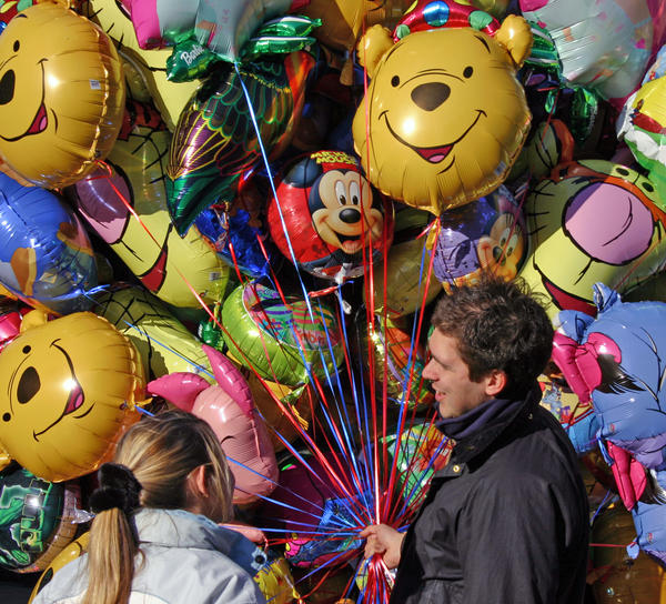 Balloon seller, York UK