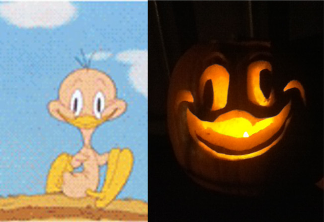 Tweety Bird Jack-o-Lantern